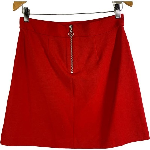 MAEVE Anthropologie Novato A-Line Front Pockets Zipper Retro Style Mini Skirt - Picture 10 of 15